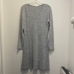 GAP Heather Gray Long Sleeve Dress Sz M